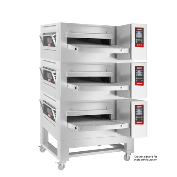 Zanolli 1SV4404C-3 Synthesis 26 Inch Gas Impingment Conveyor Oven Triple Stack Configuration