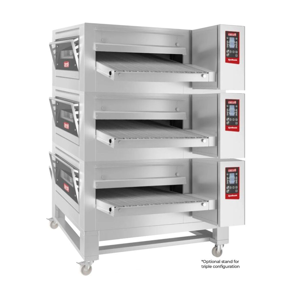 Zanolli 1SV4405C-3 Synthesis 32 Inch Gas Impingement Conveyor Oven Triple Stack Configuration