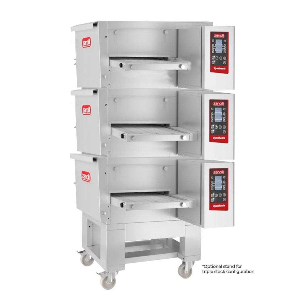 Zanolli 1SV4407C-3 Synthesis 16 Inch Gas Impingment Conveyor Oven Triple Stack Configuration