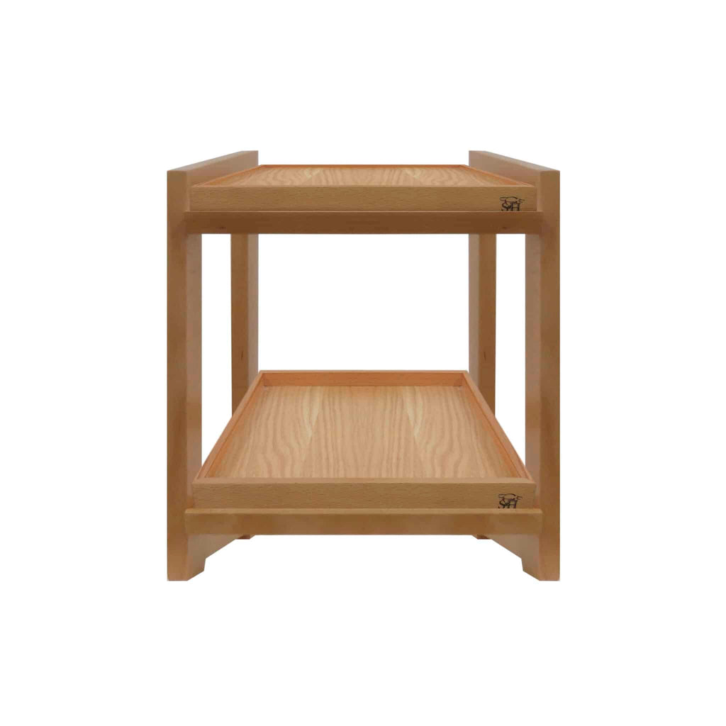 Smith & Hubble Elevate SH-ELPSWT12-B | GN 1/1 Two-tier | Pastry Stand | Complete Set w Trays | Coastal Beech Colour