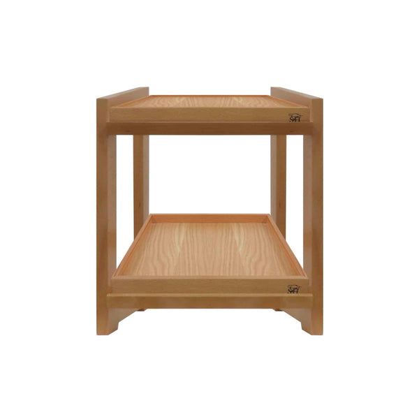 Smith & Hubble Elevate SH-ELPSWT12-B | GN 1/1 Two-tier | Pastry Stand | Complete Set w Trays | Coastal Beech Colour