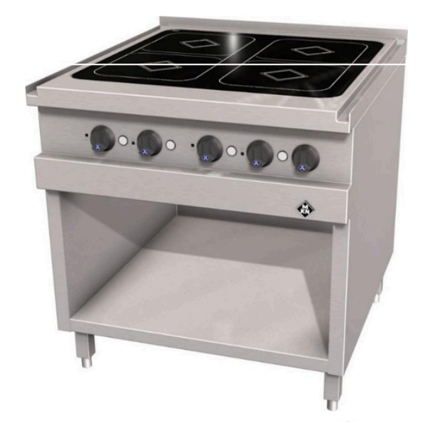 MKN 2023105 | Induction Range | 850mm | with 4-Zone Hob | Electric Induction Range