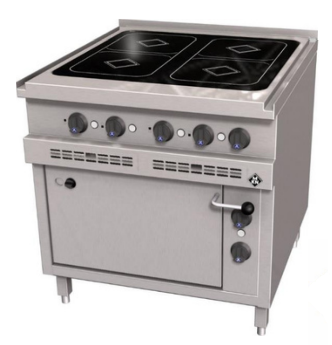 MKN 2023114 | Electric Induction Range| 4-Zone Hob & Electric Oven Optima 850 | Induction Range