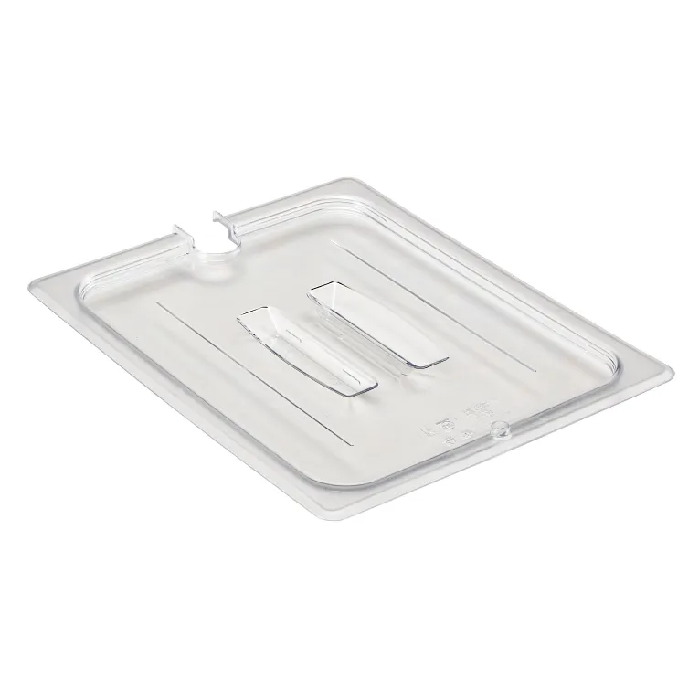 Cambro 20CWCHN135 I Camwear GN 1/2 Notched Cover With Handle I Clear I Case of 6