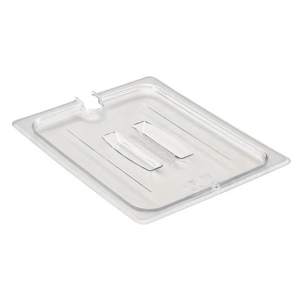 Cambro 20CWCHN135 I Camwear GN 1/2 Notched Cover With Handle I Clear I Case of 6