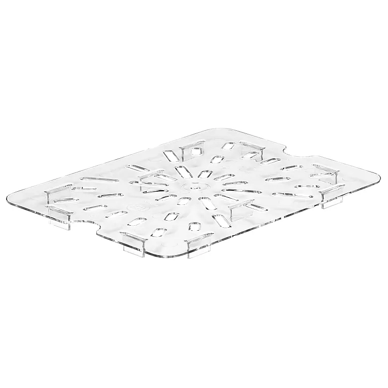 Cambro 20CWD135 I Camwear GN 1/2 Drain Shelf I Clear I Case of 6