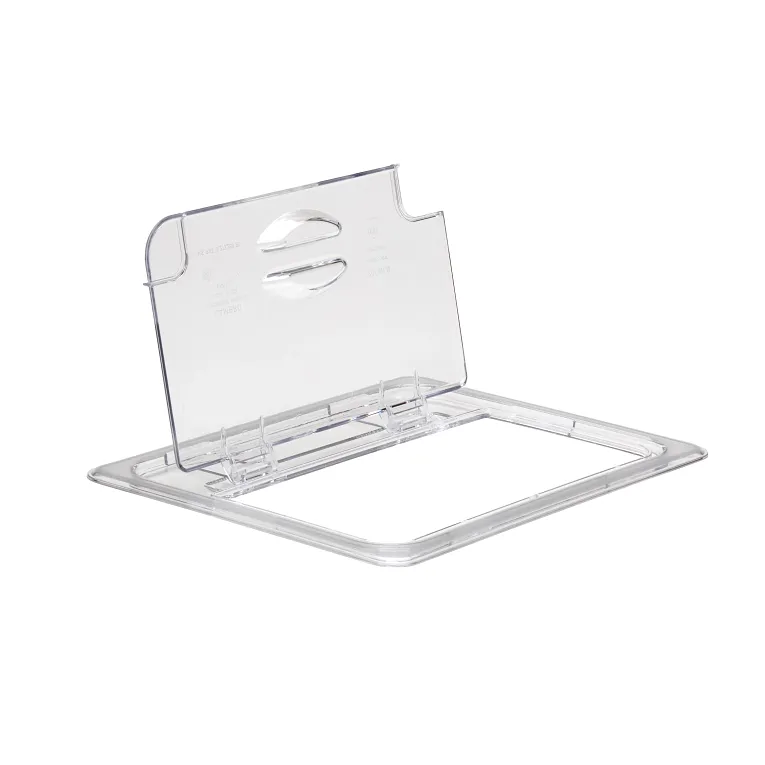 Cambro 20CWLN135 I Camwear GN 1/2 Notched FlipLid I Clear I Case of 6