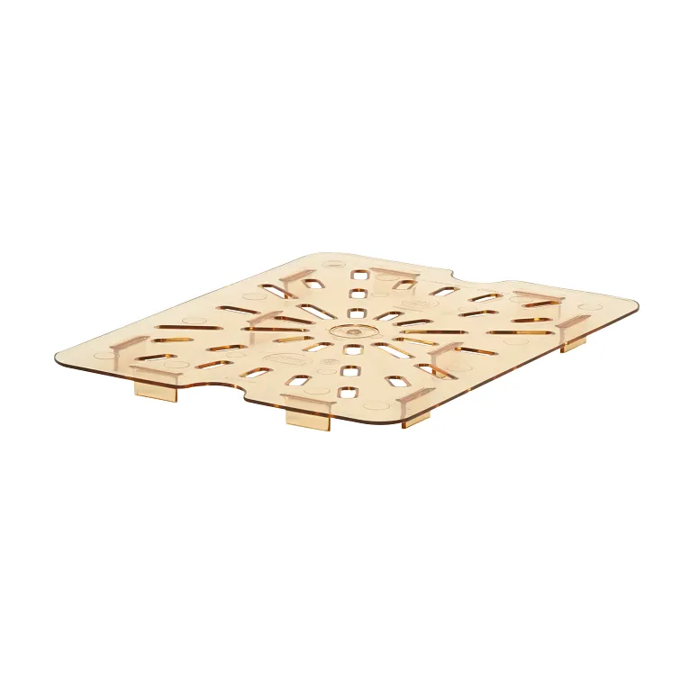 Cambro 20HPD150 I GN 1/2 H-Pan High Heat Drain Shelves I Amber I Case of 6