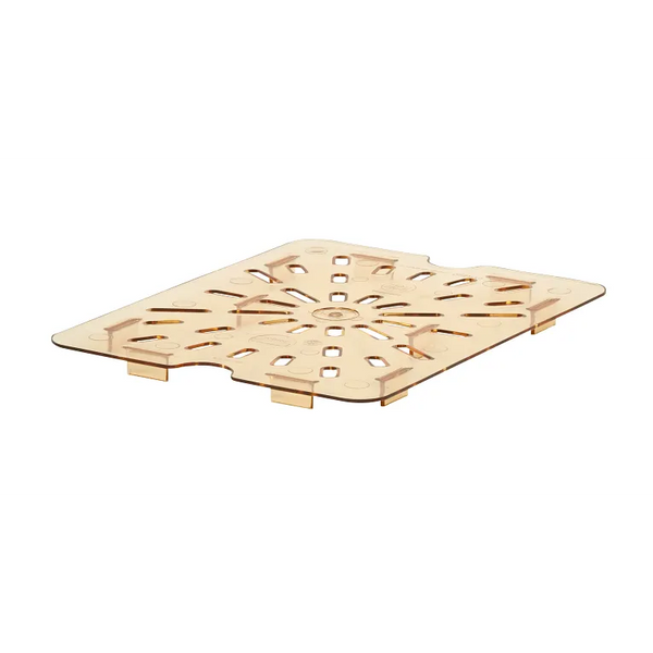 Cambro 20HPD150 I GN 1/2 H-Pan High Heat Drain Shelves I Amber I Case of 6
