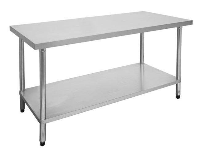 Stainless Steel Table, F.E.D, 2100-7-WB, Economic 304 Grade, Kitchen Work Table
