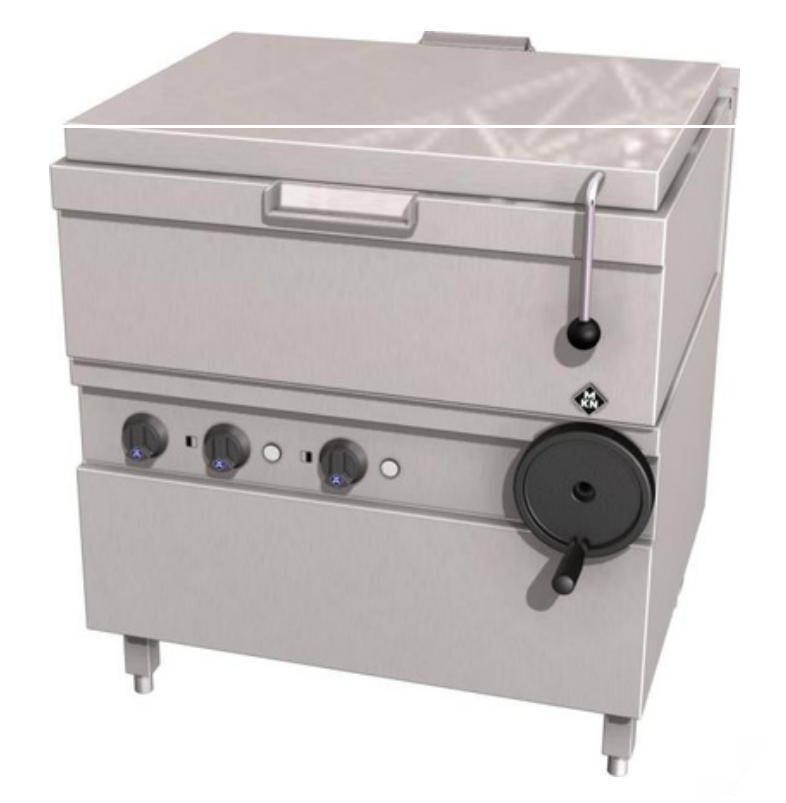 MKN 2121401C | Electric Bratt Pan | 700MM | 2/1 GN | 59L | Standard Electric Bratt Pan | Manual Tilting | Bratt Pan