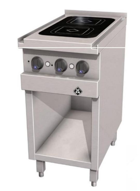 MKN 2123101 | Electric Induction Range | with 2-Zone Hob | Optima 700MM | Heavy Duty | Induction Range