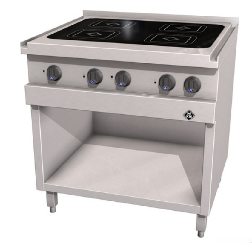 MKN 2123402 | Vitro Range | with 4-Zone Hob | Optima 700MM | Heavy Duty | Cooking Range