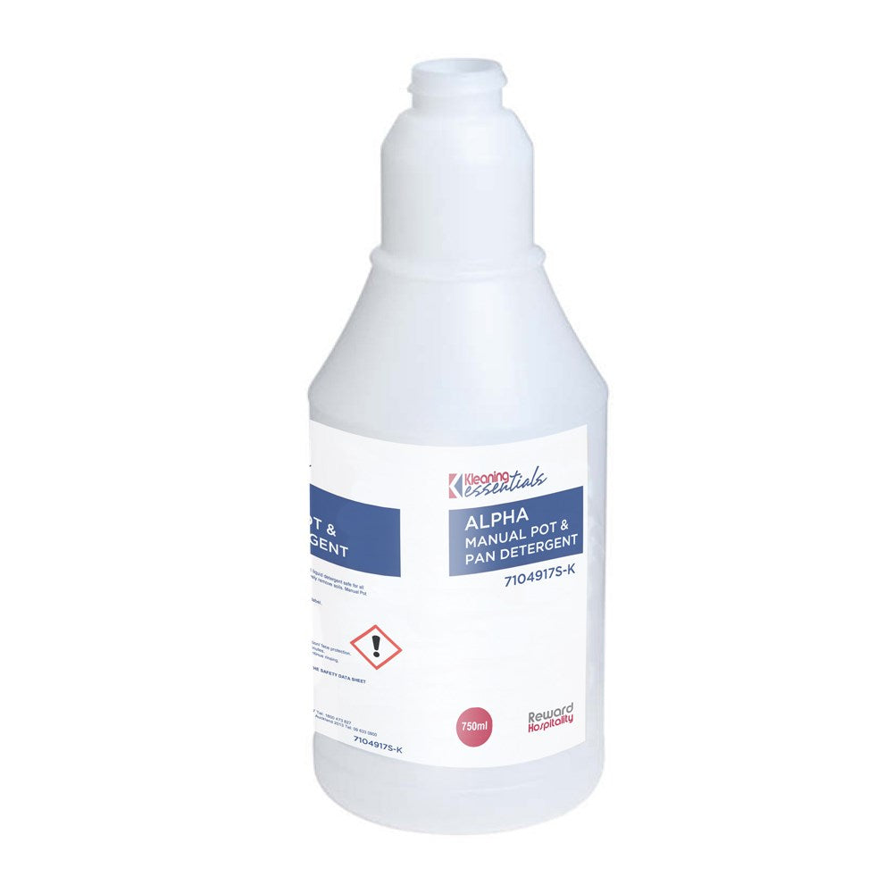 Alpha Manual Pot & Pan Spray Bottle 750ml Kleaning Essentials