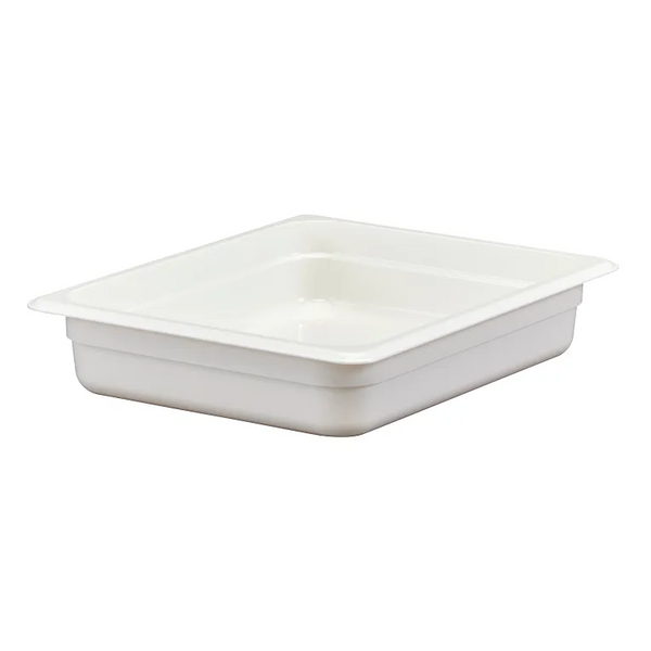 Cambro 22CW148 I Camwear GN 1/2 Food pan 65 mm Deep I 3.9L I White I Case of 6