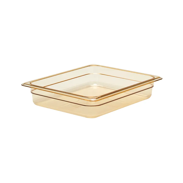 Cambro 22HP150 I GN 1/2 H-Pan High Heat Food Pans 65 mm Deep I 3.9L I Amber I Case of 6