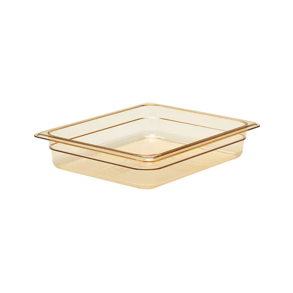 Cambro 22HP150 I GN 1/2 H-Pan High Heat Food Pans 65 mm Deep I 3.9L I Amber I Case of 6