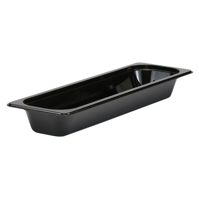 Cambro 22LPCW110 I Camwear GN 2/4 Food pan 65 mm Deep I 3L I Black I Case of 6