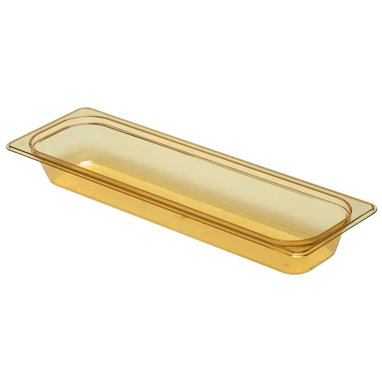 Cambro 22LPHP150 I GN 1/2 H-Pan High Heat Food Pans Half Size Long 65 mm Deep I 3L I Amber I Case of 6
