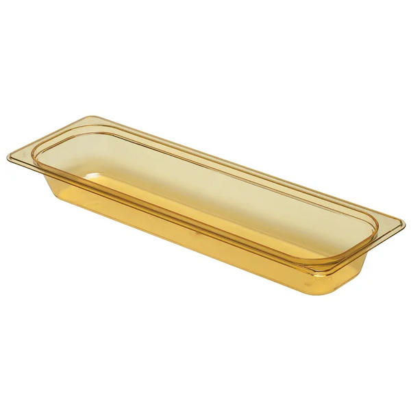 Cambro 22LPHP150 I GN 1/2 H-Pan High Heat Food Pans Half Size Long 65 mm Deep I 3L I Amber I Case of 6