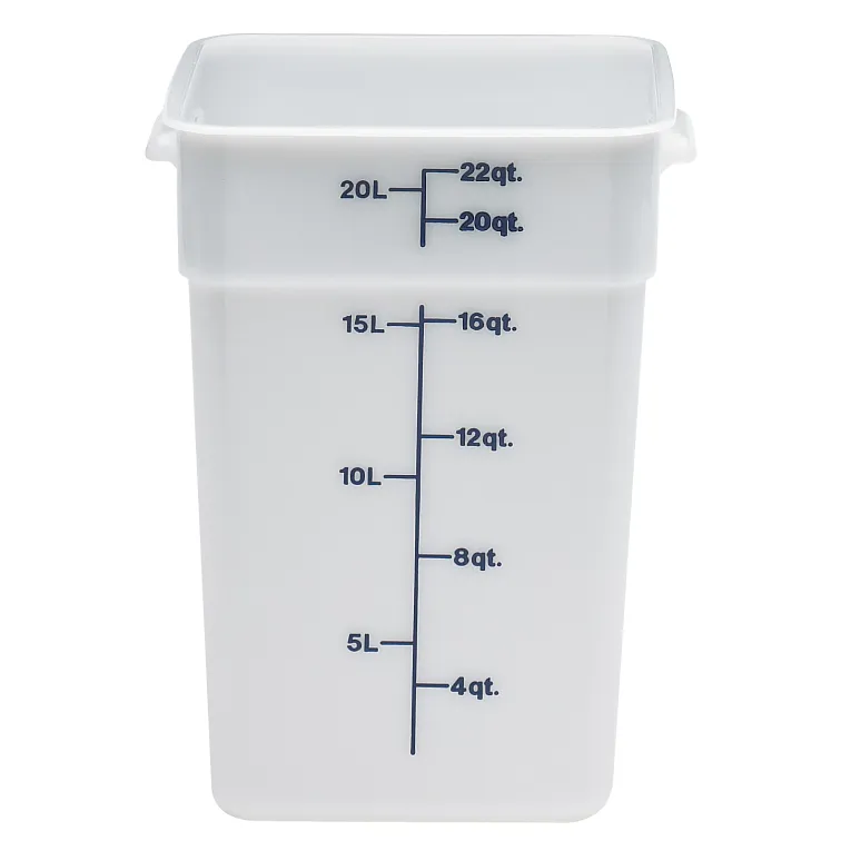 Cambro 22SFSP I Camwear Polyethylene Containers - 20.8 L I Case of 6