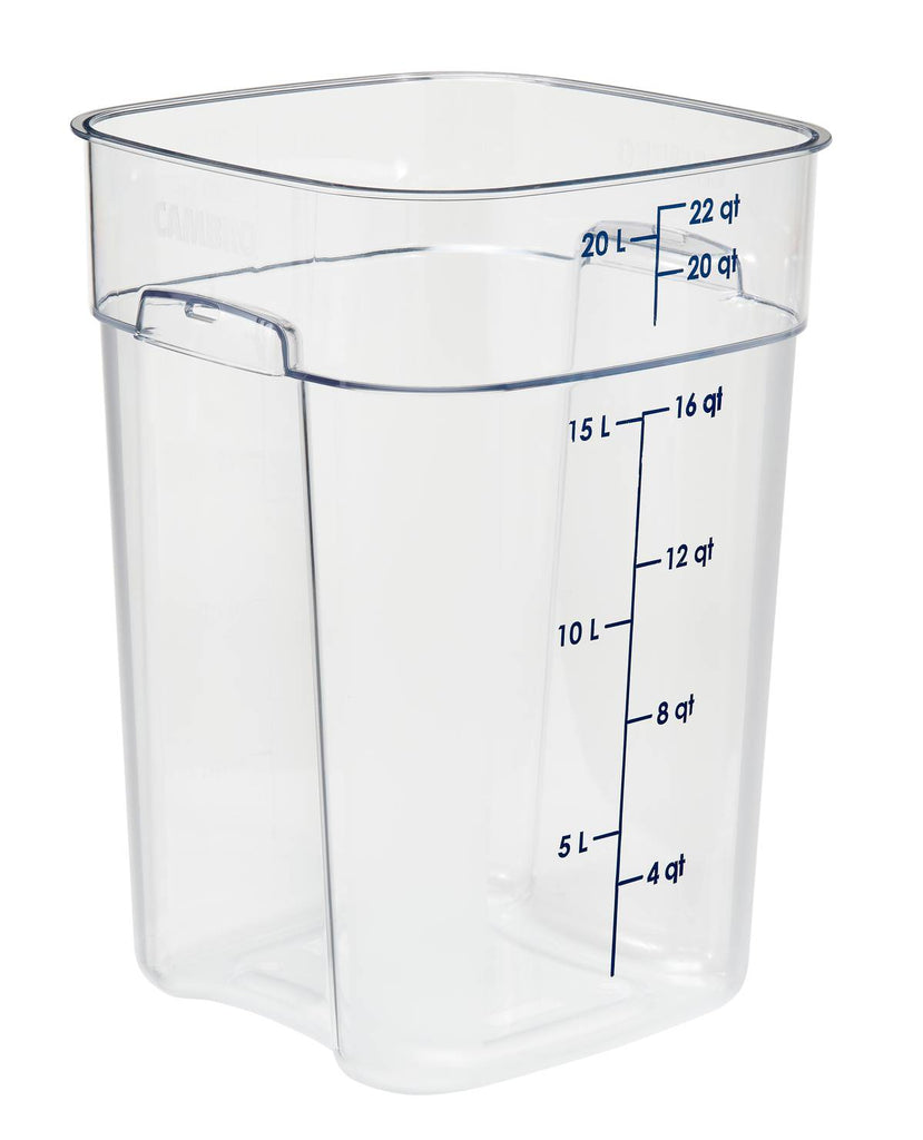 Cambro 22SFSPROCW I Camsquare FreshPro Storage Container 20.8L Clear I Case of 6