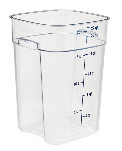 Cambro 22SFSPROCW I Camsquare FreshPro Storage Container 20.8L Clear I Case of 6