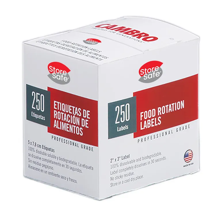 Cambro 23SLB6250 I StoreSafe® Food Rotation Labels I 6 Rolls