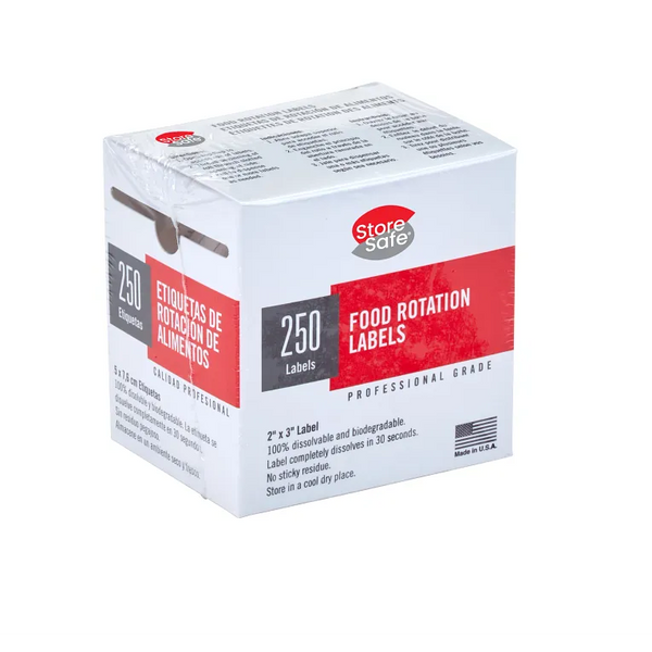 Cambro 23SLINB250 I StoreSafe® Food Rotation Labels I 24 Rolls