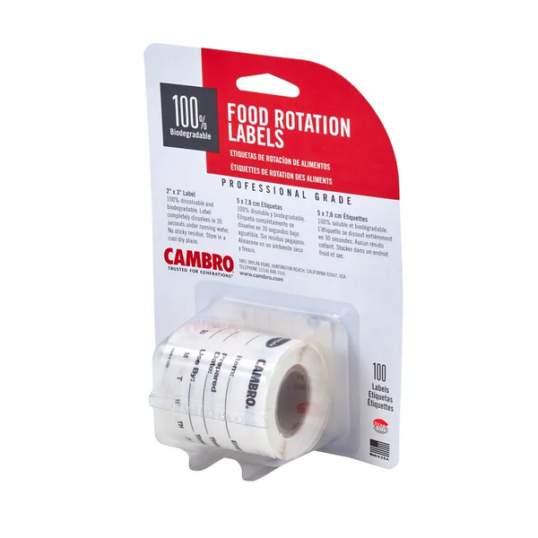 Cambro 23SL148 I StoreSafe® Food Rotation Labels I 20 Rolls