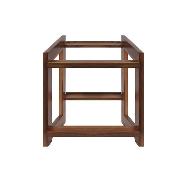 Smith & Hubble Elevate SH-ELPS12-W | Two-Tier Pastry Stand |Rich Walnut Colour | Timber Frame to Fit GN1/2 | Trays