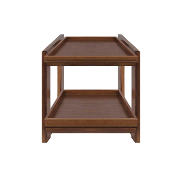 Smith & Hubble Elevate SH-ELPSWT12-W | GN 1/1 Two-tier | Pastry Stand | Complete Set w Trays | Rich Walnut Colour