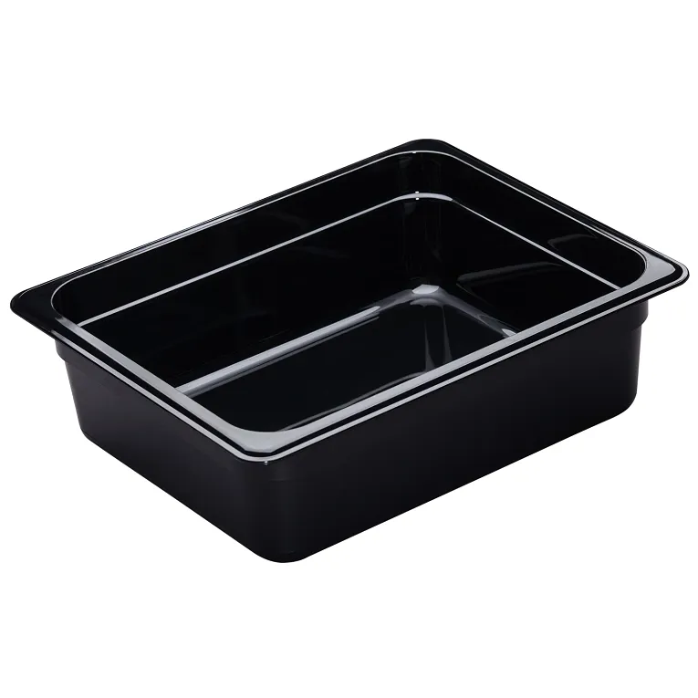 Cambro 24HP110 I GN 1/2 H-Pan High Heat Food Pans 100 mm Deep I 5.9L I Black I Case of 6