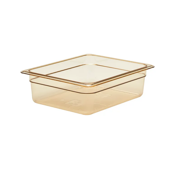 Cambro 24HP150 I GN 1/2 H-Pan High Heat Food Pans 100 mm Deep I 5.9L I Amber I Case of 6