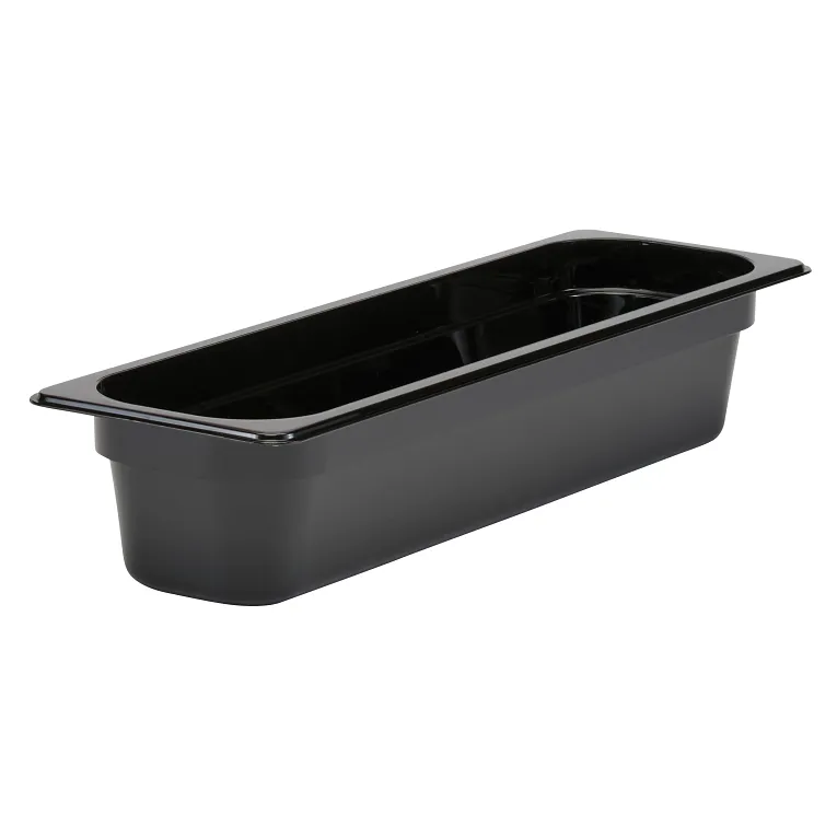 Cambro 24LPCW110 I Camwear GN 2/4 Food pan 100 mm Deep I 5L I Black I Case of 6