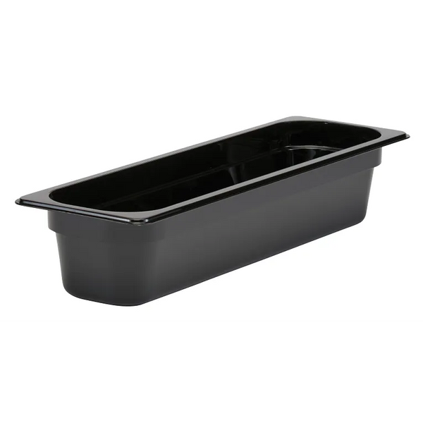 Cambro 24LPCW110 I Camwear GN 2/4 Food pan 100 mm Deep I 5L I Black I Case of 6