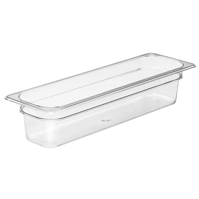 Cambro 24LPCW135 I Camwear GN 2/4 Food pan 100 mm Deep I 5L I Clear I Case of 6