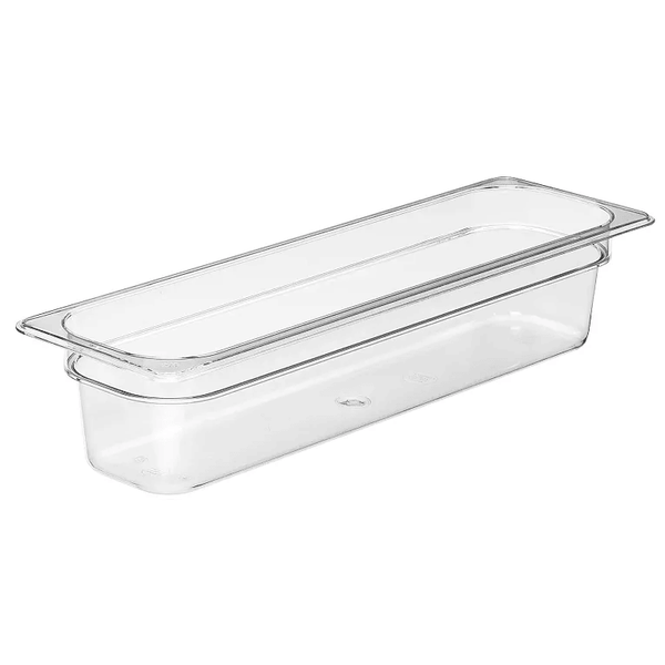 Cambro 24LPCW135 I Camwear GN 2/4 Food pan 100 mm Deep I 5L I Clear I Case of 6