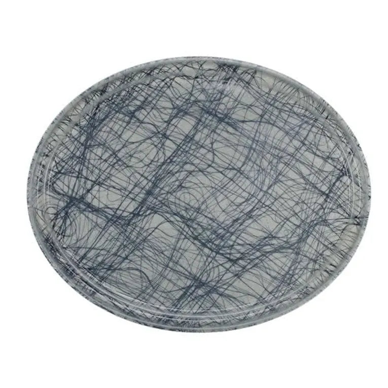 Cambro 2500277 I Camtray Oval Tray I 490x610mm I Swirl Gray I Case of 6