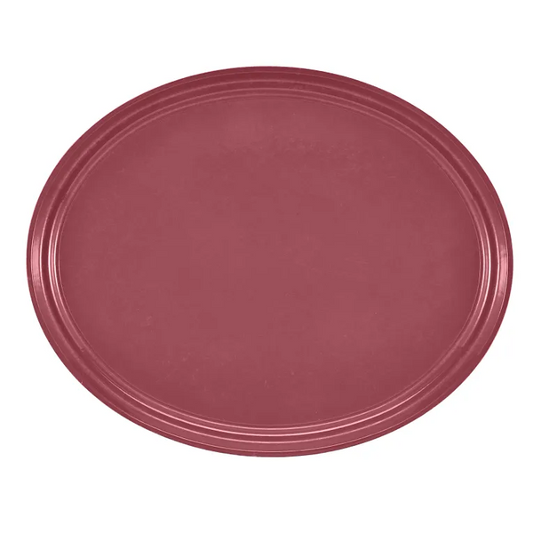 Cambro 2500410 I Camtray Oval Tray I 490x610mm I Raspberry Cream I Case of 6