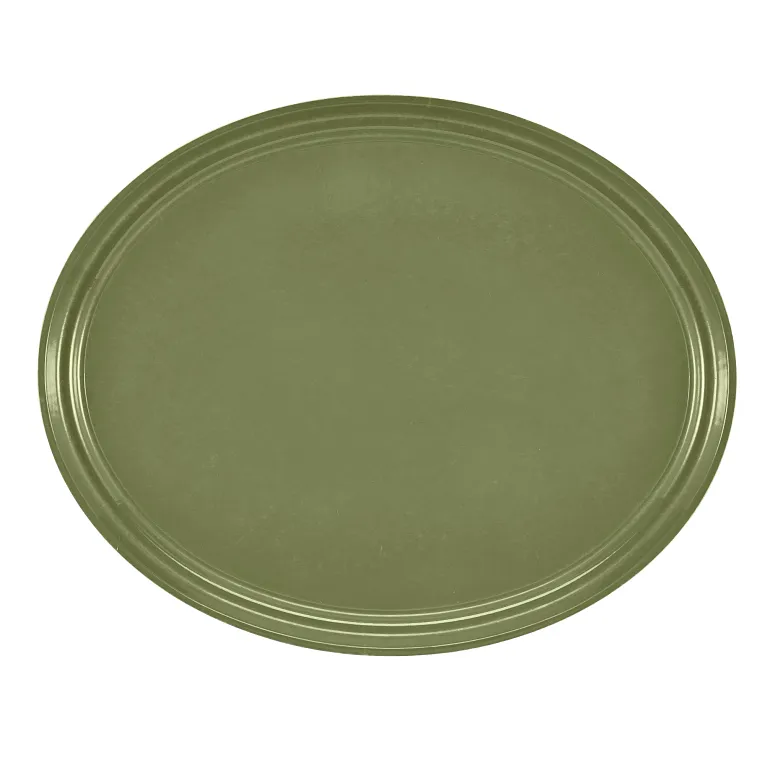 Cambro 2500428 I Camtray Oval Tray I 490x610mm I Olive Green I Case of 6