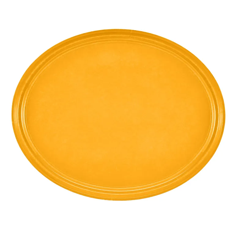 Cambro 2500504 I Camtray Oval Tray I 490x610mm I Mustard I Case of 6