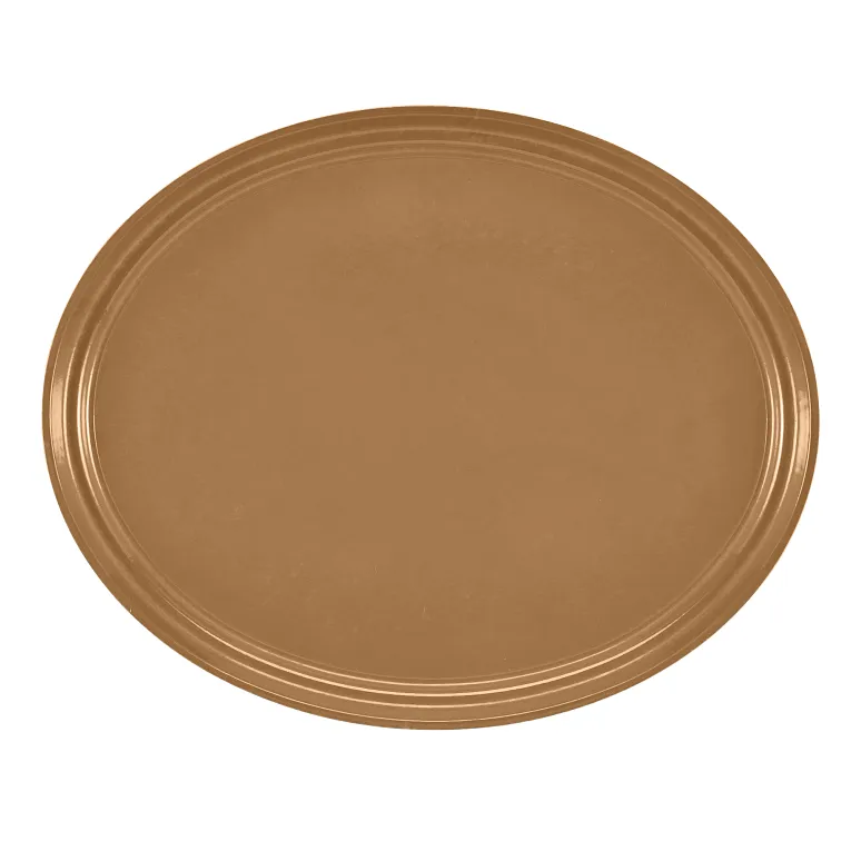 Cambro 2500508 I Camtray Oval Tray I 490x610mm I Suede Brown I Case of 6