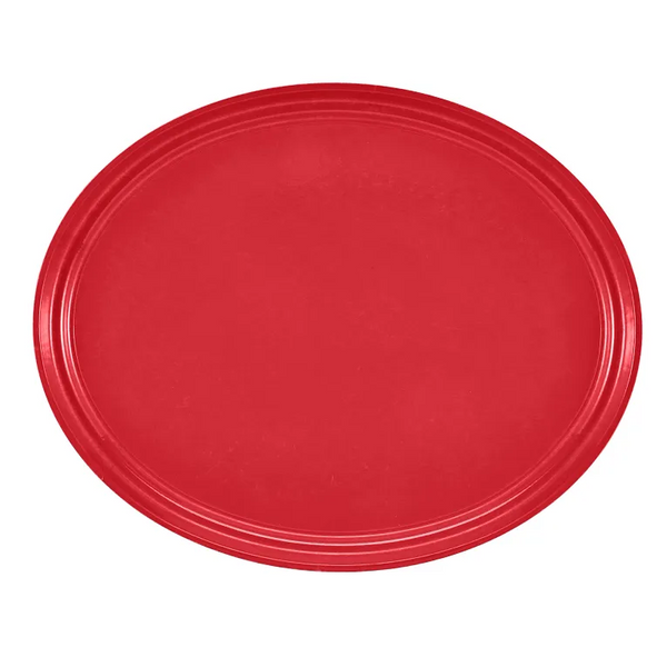 Cambro 2500510 I Camtray Oval Tray I 490x610mm I Signal Red I Case of 6