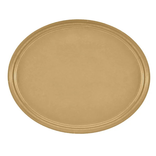 Cambro 2500514 I Camtray Oval Tray I 490x610mm I Earthen Gold I Case of 6