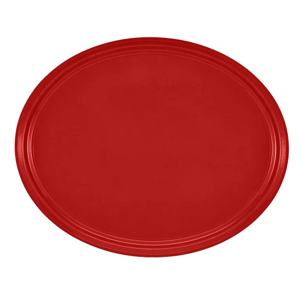 Cambro 2500521 I Camtray Oval Tray I 490x610mm I Cambro Red I Case of 6