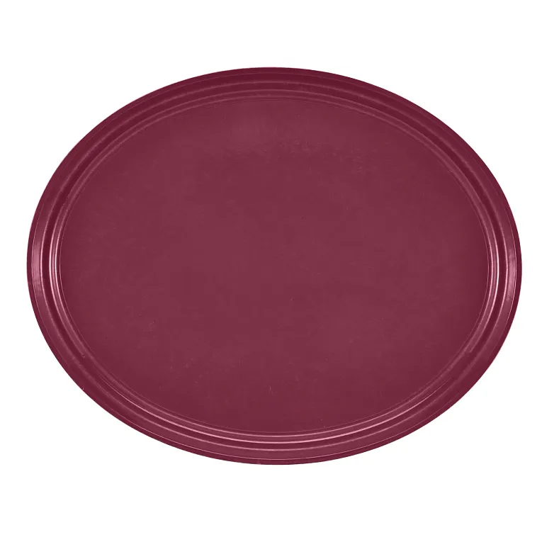 Cambro 2500522 I Camtray Oval Tray I 490x610mm I Burgundy Wine I Case of 6