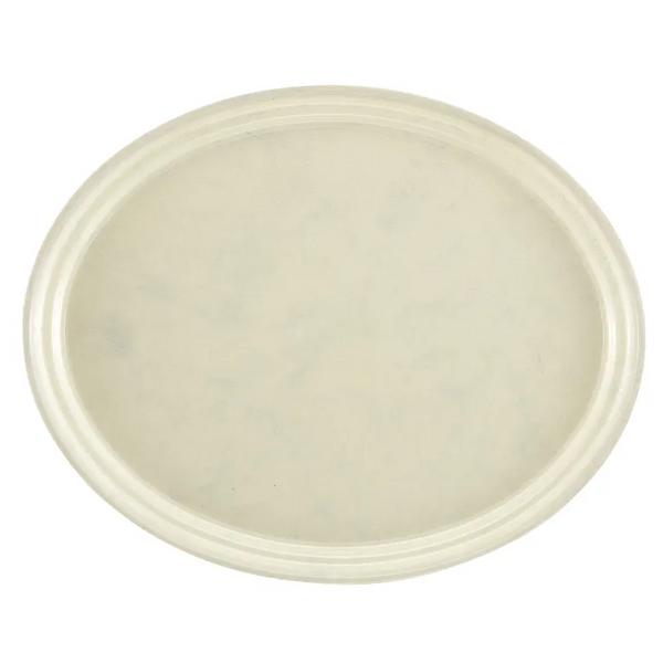 Cambro 2500531 I Camtray Oval Tray I 490x610mm I Galaxy Antique Parchment Silver I Case of 6