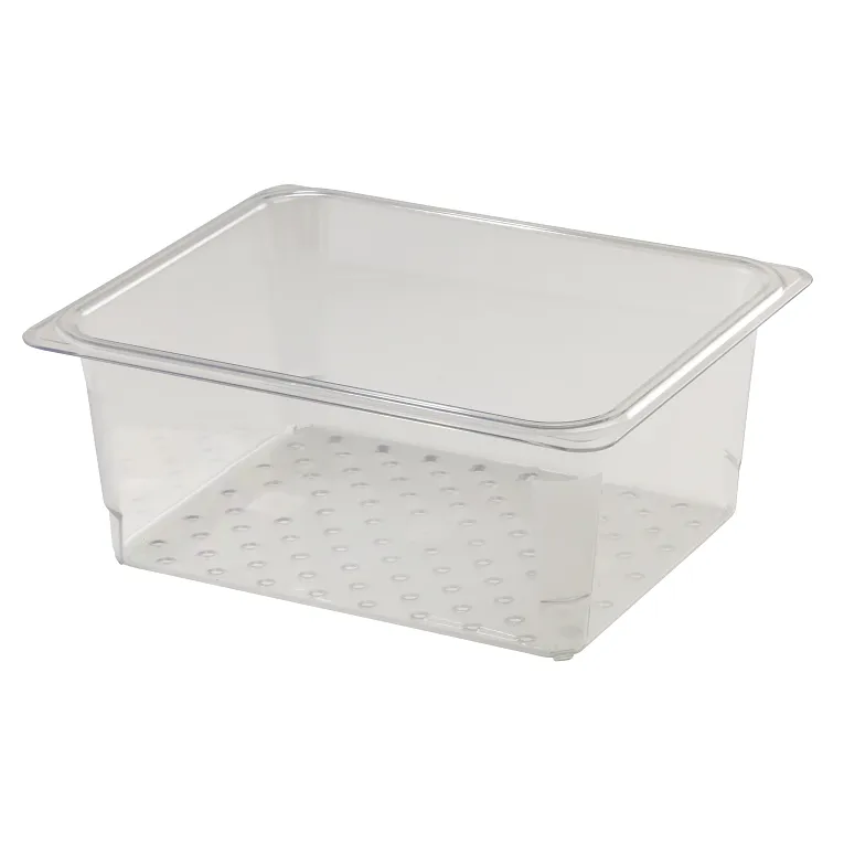 Cambro 25CLRCW I Camwear GN 1/2 Colander Food Pans 127 mm Deep I Clear I Case of 6