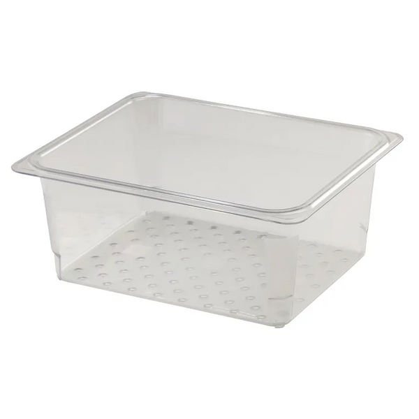 Cambro 25CLRCW I Camwear GN 1/2 Colander Food Pans 127 mm Deep I Clear I Case of 6
